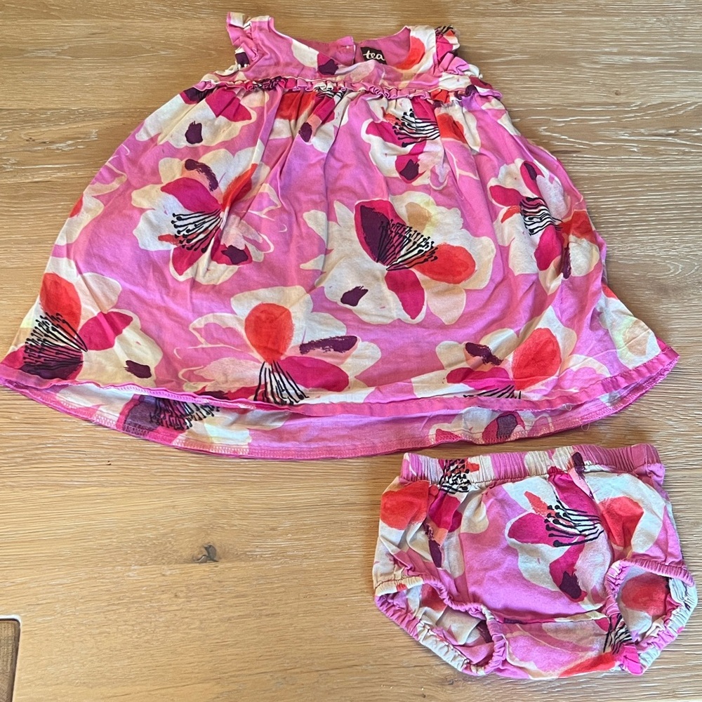🌺❤️TEA COLLECTION FLORAL DRESS & BLOOMER BOTTOMS❤️🌺